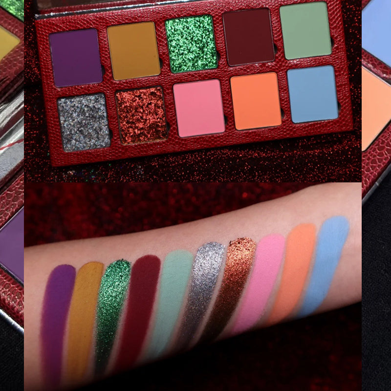 DRAMO Chameleon Eyeshadow Palette Weird Nightmare Swatches💚