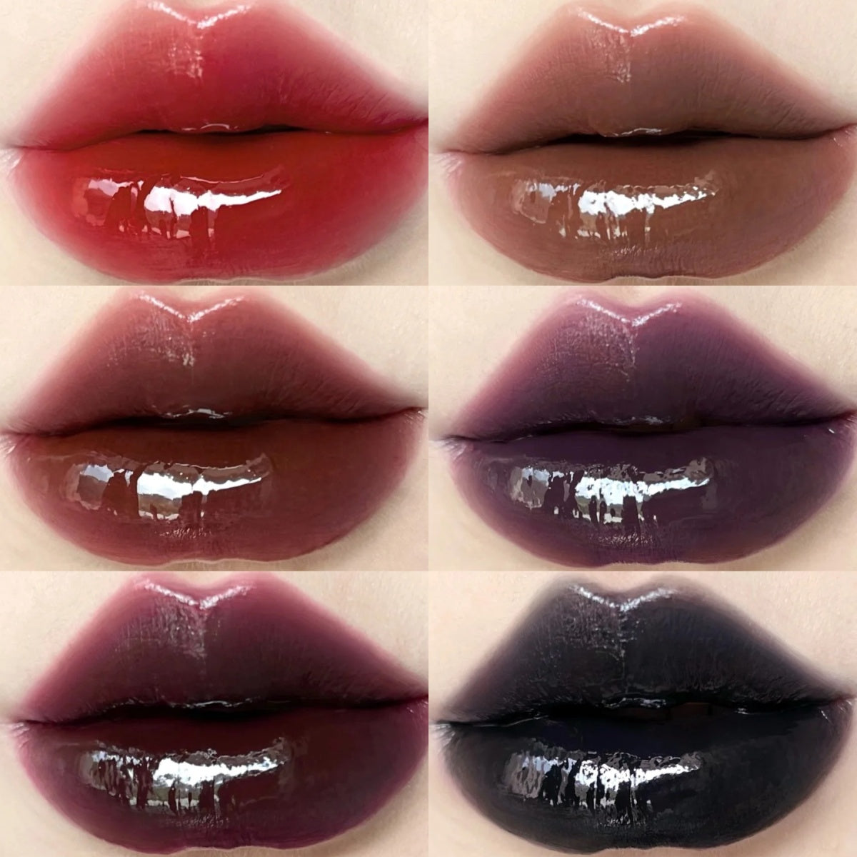 CARMELA Gothic Smoky Mirror Lip Gloss, Visual Impact Of Lips🖤