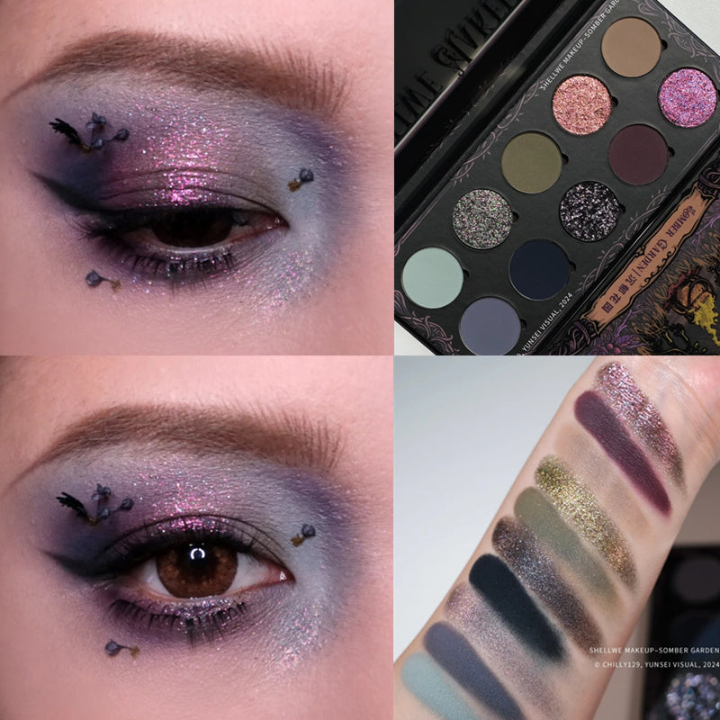 SHELLWE MAKEUP Somber Garden Chameleon Eyeshadow Exceeded Our Expectations. 🦄🦄