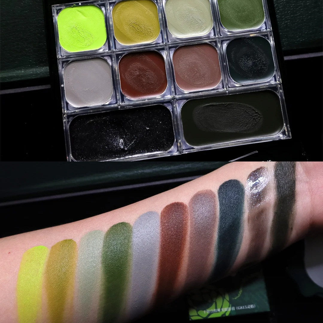 QianYan X Freya86 Eyeshadow Palette Flame Serpent Swatches🐍