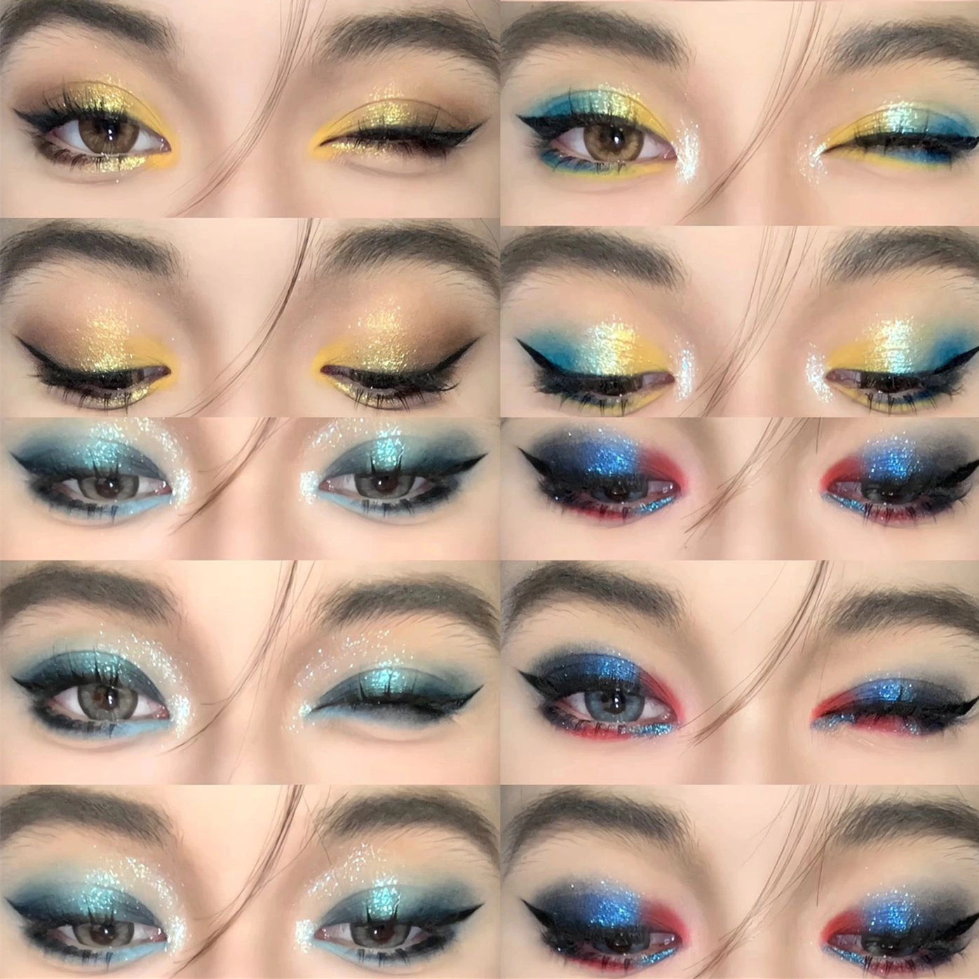 4 Stunning Eye Makeup Looks from One Eyeshadow Palette🥰
