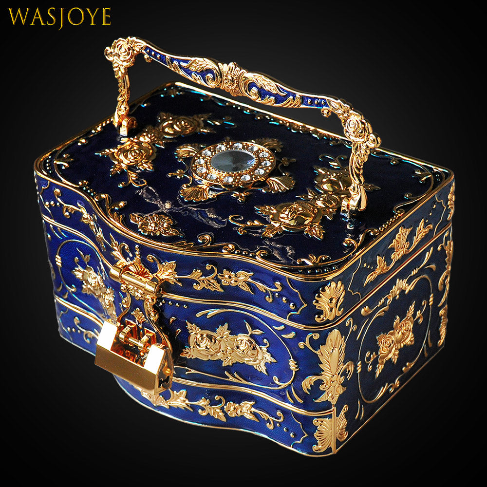 Wasjoye - Handmade Vintage Seiko Jewelry Box, Makeup Mirror