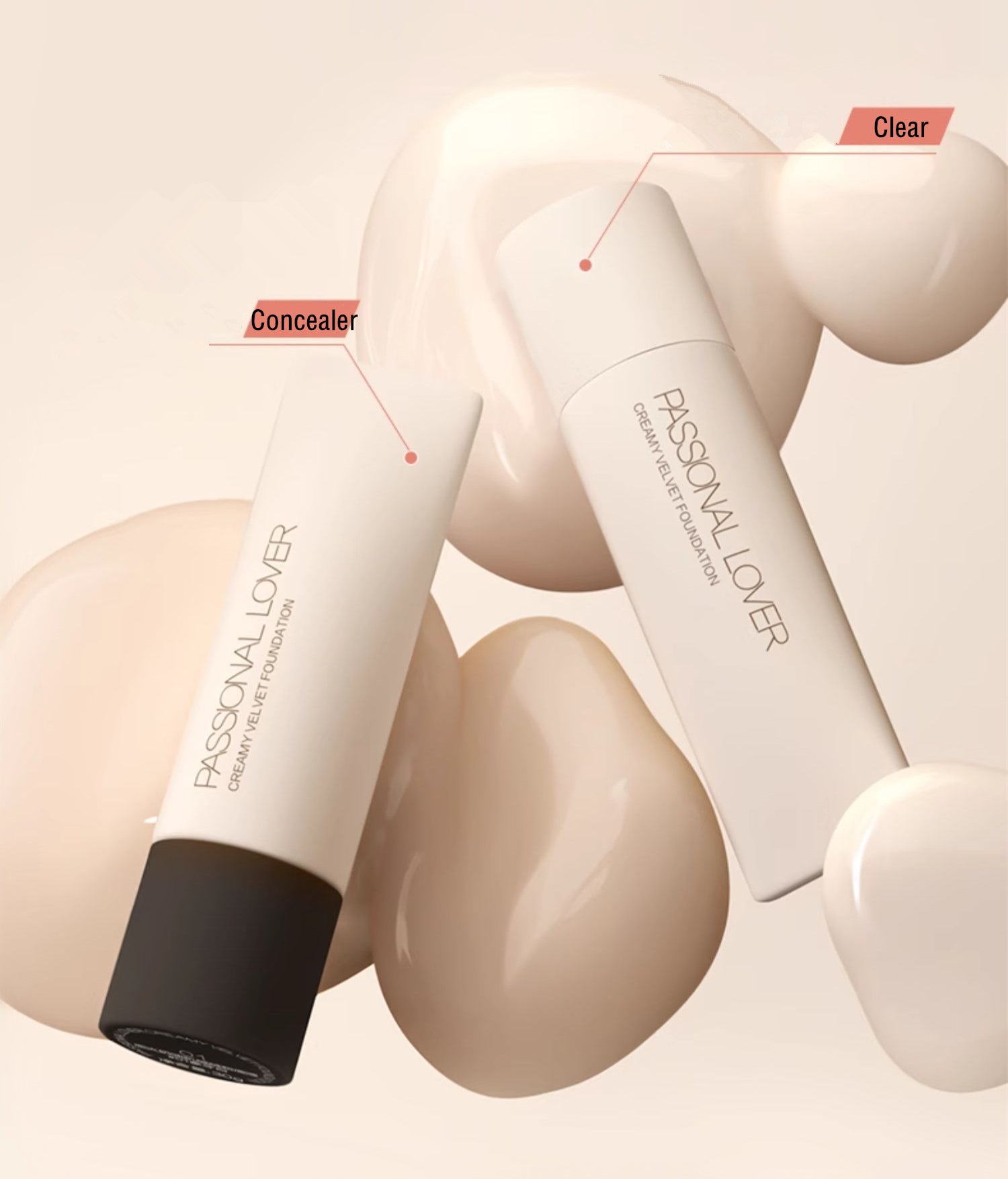كريم أساس مخملي كريمي من سلسلة Invisible من PASSIONAL LOVER T3852