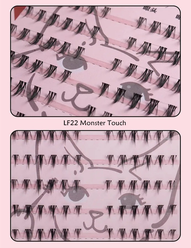 رموش صناعية سميكة من Gaoashes X freya86 LF22 Monster Touch T4165