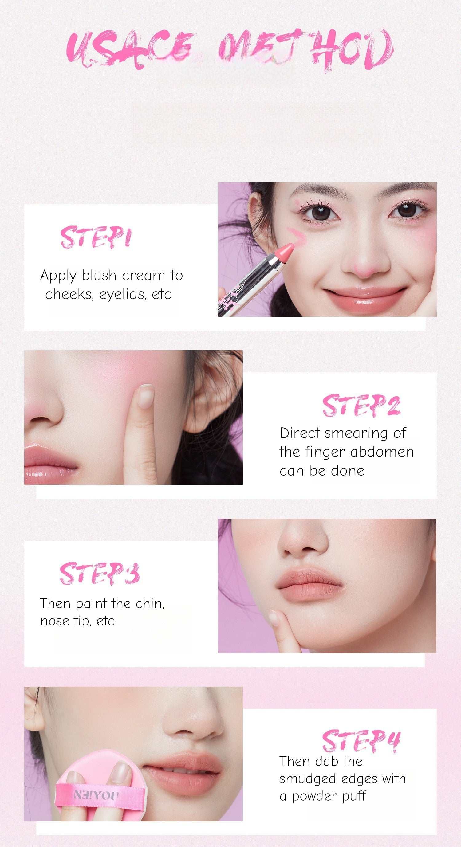 NEIYOU Airy Clay Makeup Blusher Pen T4565