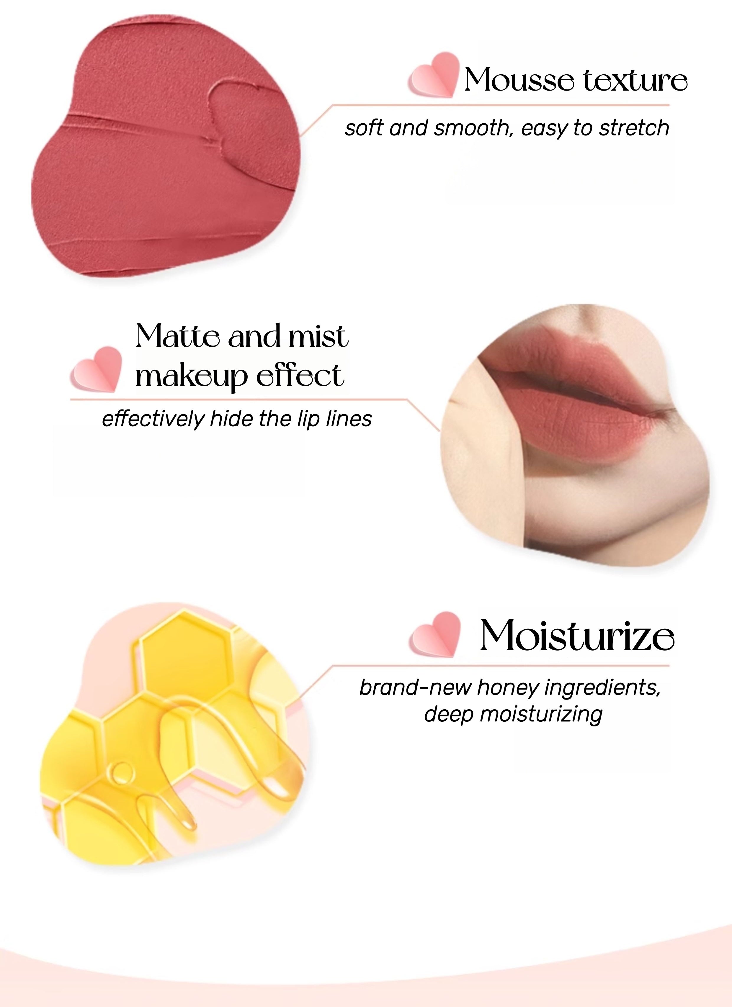 PUCO Moist Mousse Velvet Matte Lip Glaze T5343 – LookHealthyStore