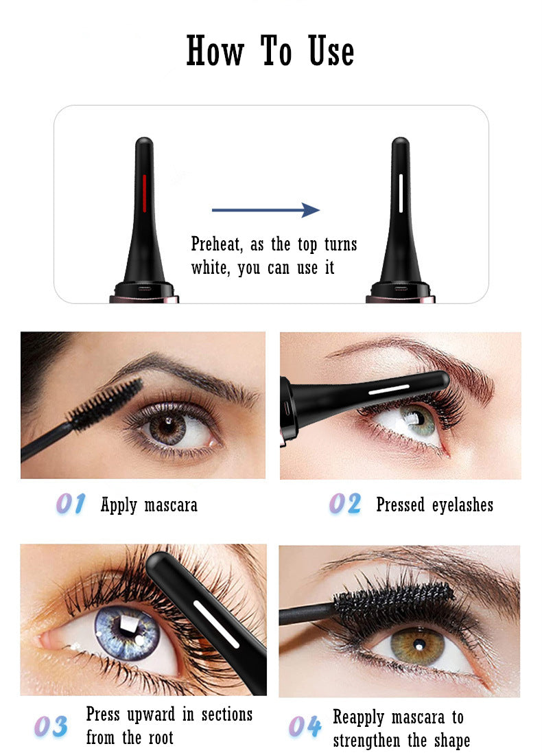 مكبس الرموش EYECURL الساخن القابل لإعادة الشحن عبر USB (6.0) T3590