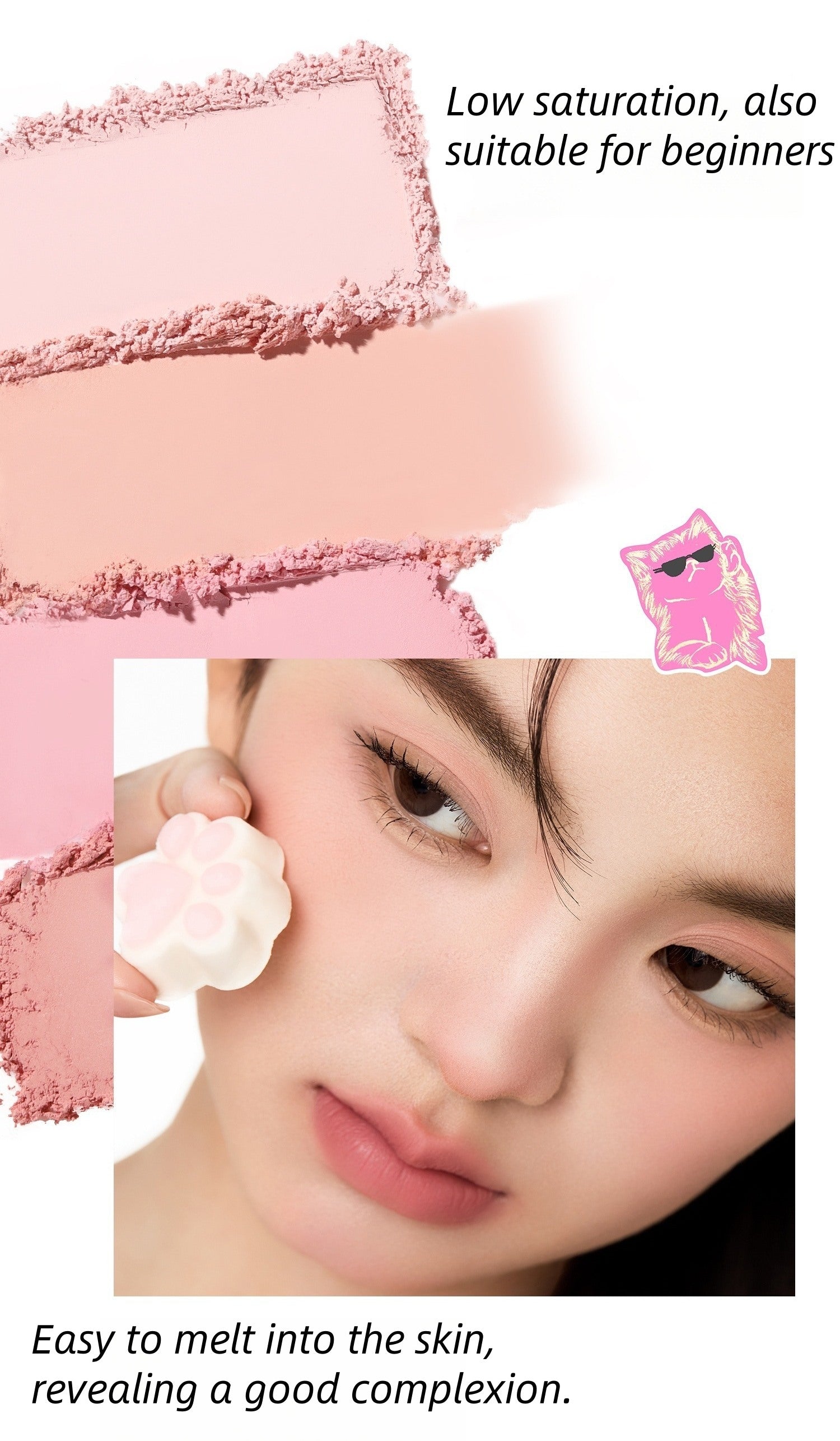 NEIYOU Long-wear Matte Blusher Powder T4566