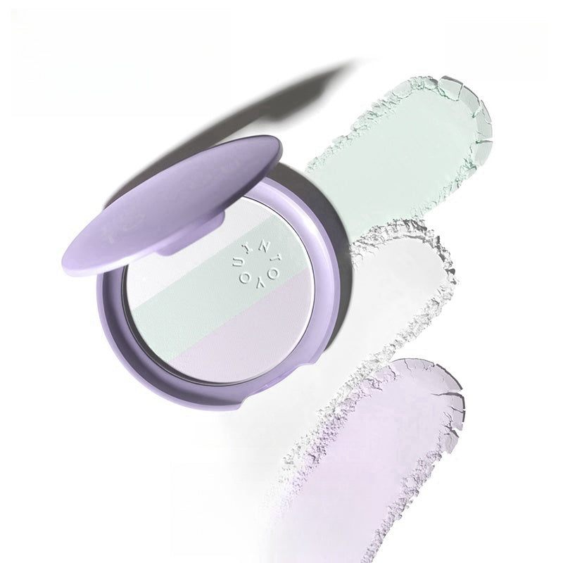 INTO YOU Three-color Oil control & Brighten Silky Pressed Powder T4357   LookHealthyStore