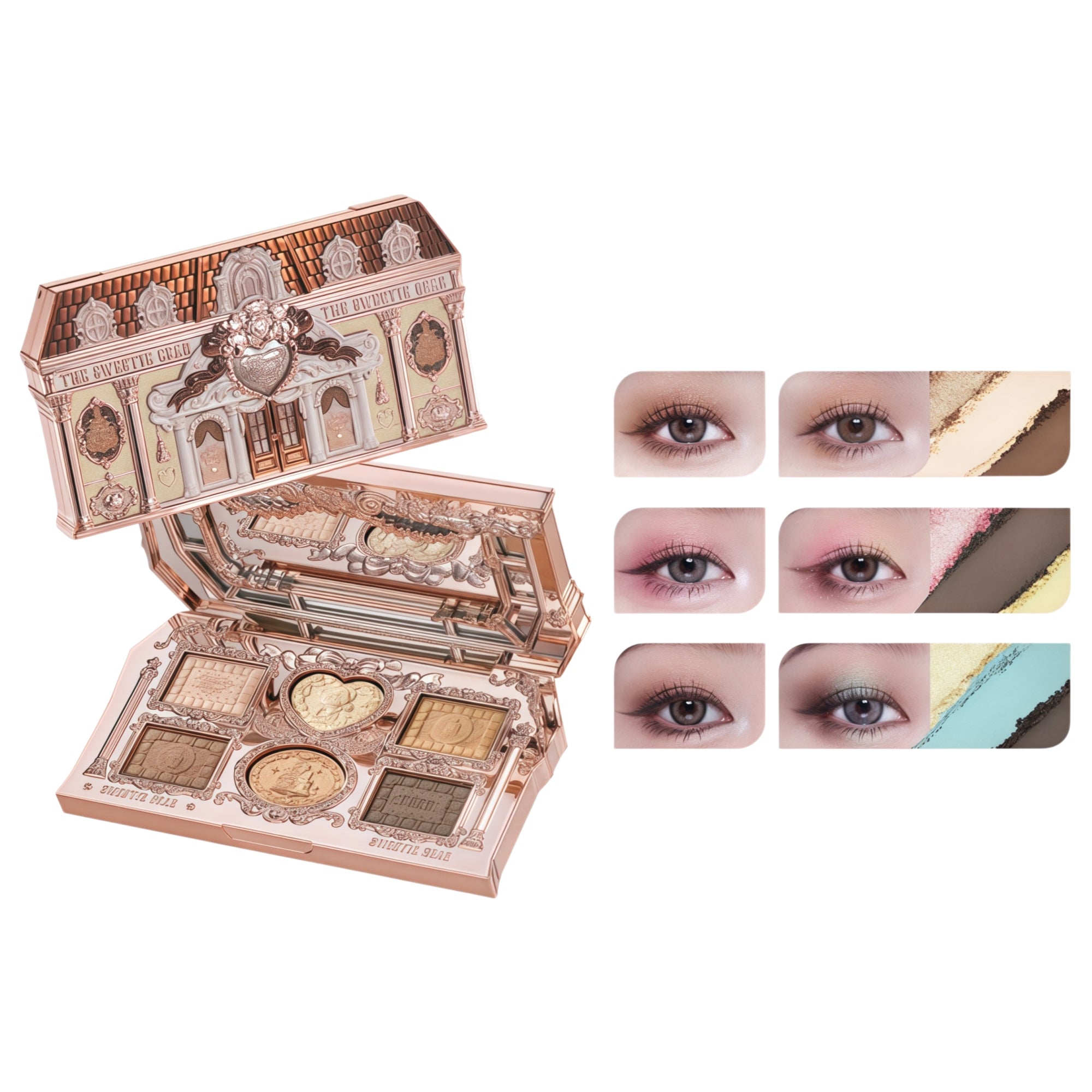 Flower Knows Sweetie Bear Collection 6-color Eyeshadow Palette
