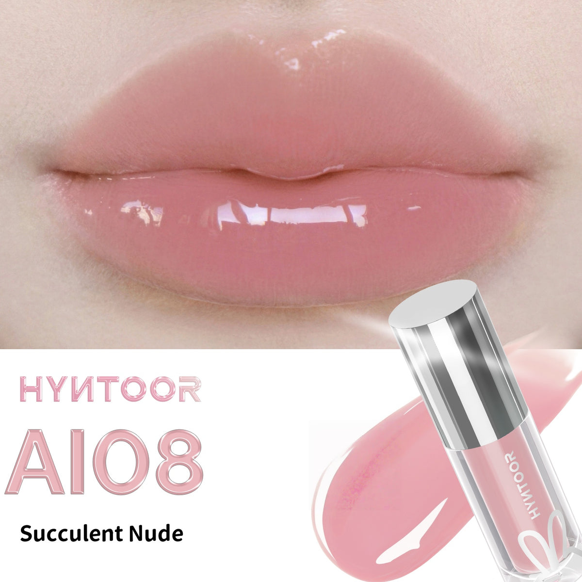 succulent the gloss HYNTOOR Future Planet Mirror Lip Gloss #AI08 Succulent Nude T4934