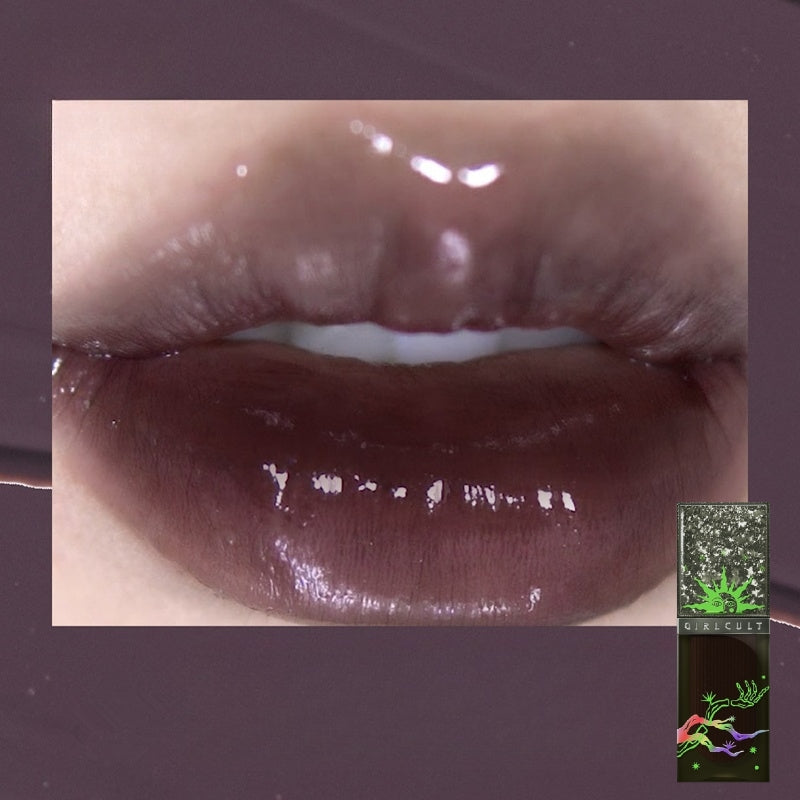 Girlcult Chameleon Mirror Lip Glaze J79 Black Tea Deep Purple