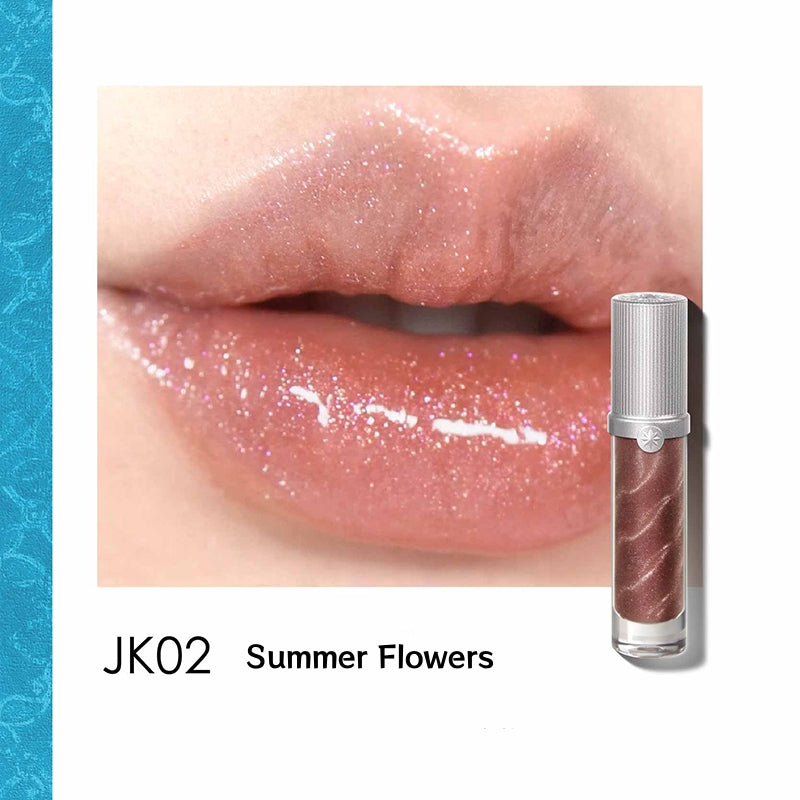 Girlcult Cat Eye Mirror Lip Gloss JK02 Summer Flowers T5091