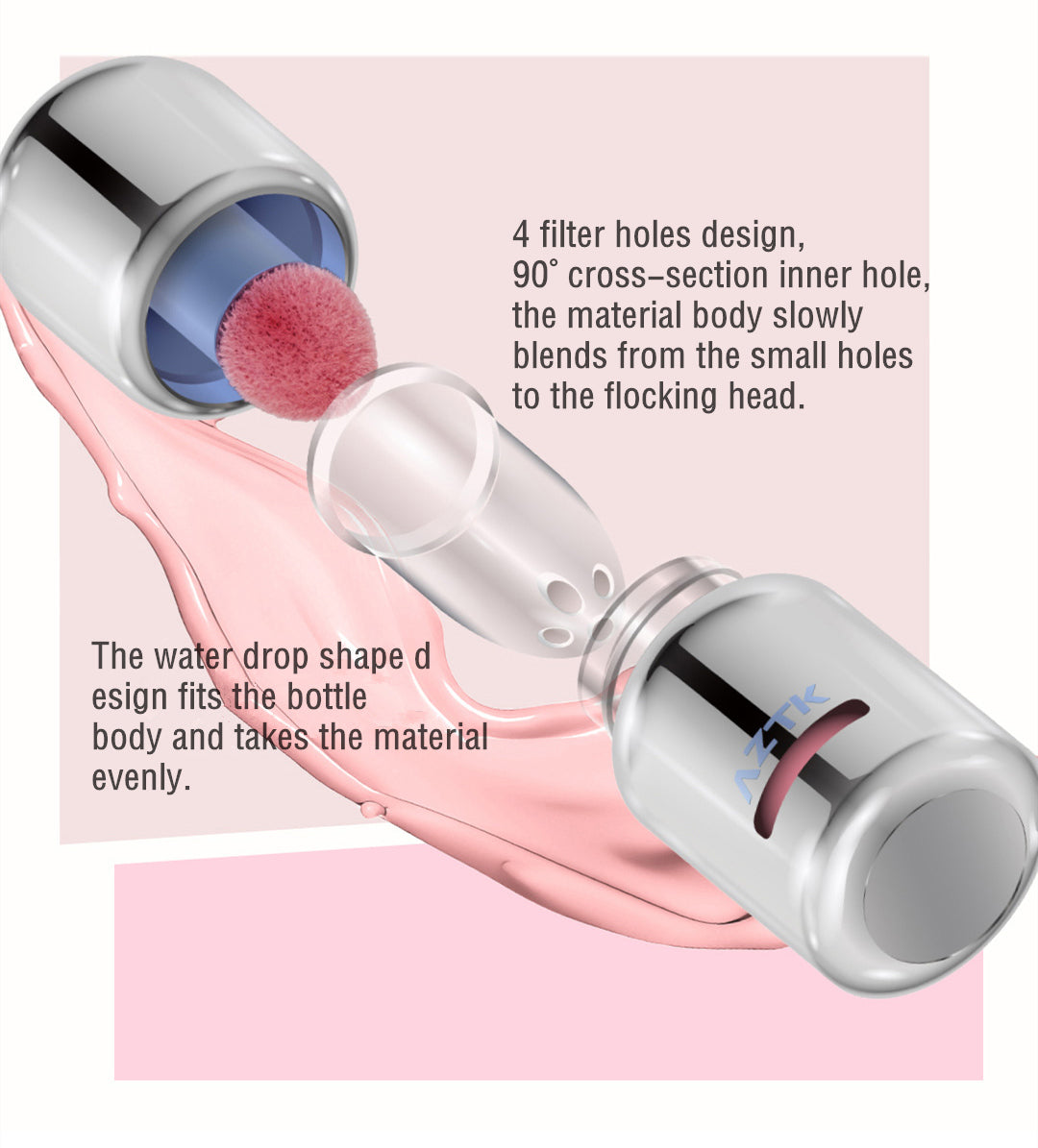 AZTK Jello Color Liquid Makeup Blusher T4400 – LookHealthyStore