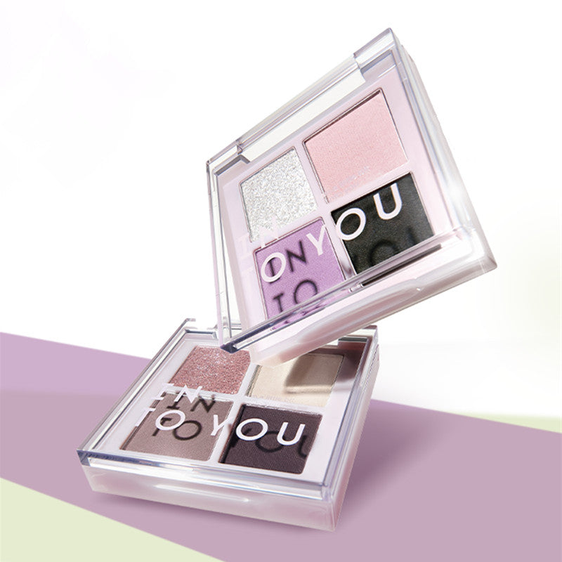 INTO YOU Rotational 4-Color Matte & Shimmer Eyeshadow Palette