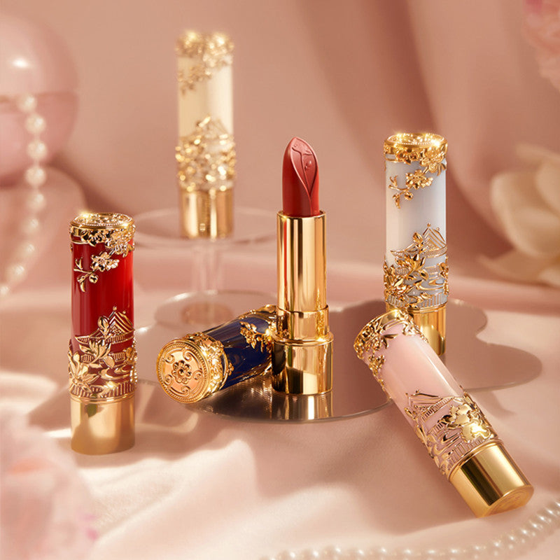 flower beauty tiger lily lipstick PALACE MUSEUM Flower God Velvet Matte Lipstick T4264 – LookHealthyStore