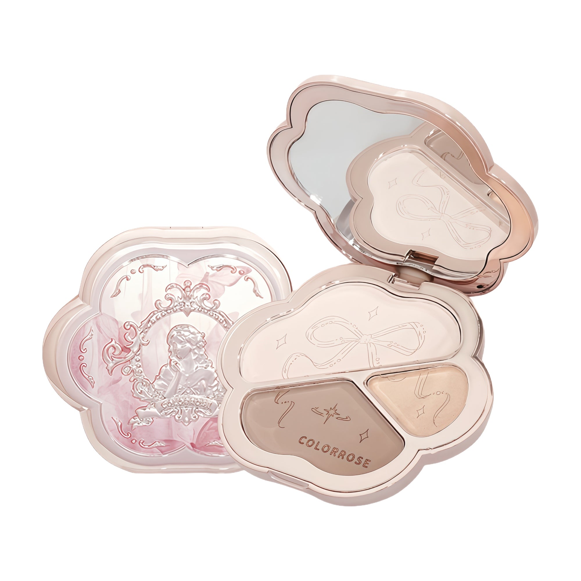 COLORROSE 3-color Contour & Highlighter Makeup Palette T5164