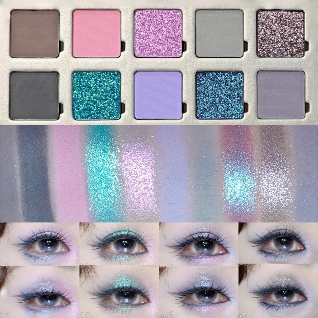 ROINGNEAO Dream Swallow Ballet - Smoky Grey-Purple Eyeshadow Palette💃🏻