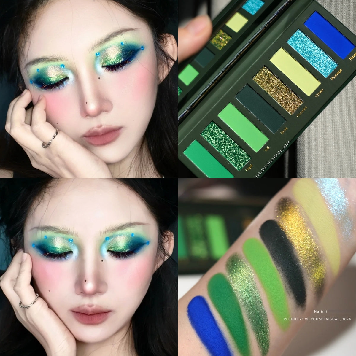 Chinese-style Gothic eye makeup by Narimi Jackdaw🐦🎋