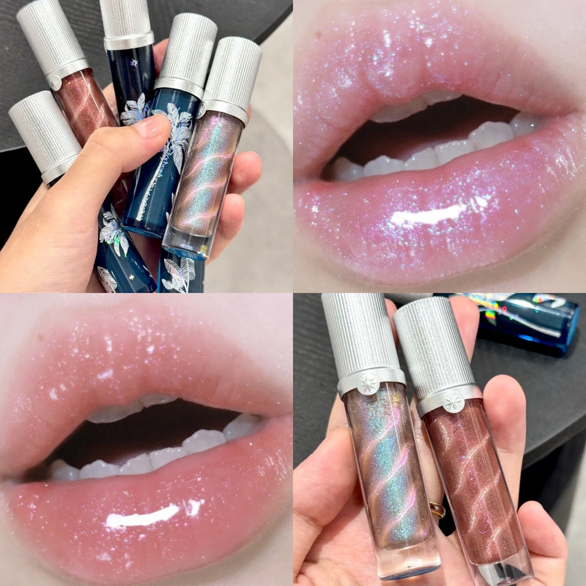 Girlcult Nanyang Holiday Collection Cat Eye Mirror Lip Gloss Swatches🤎