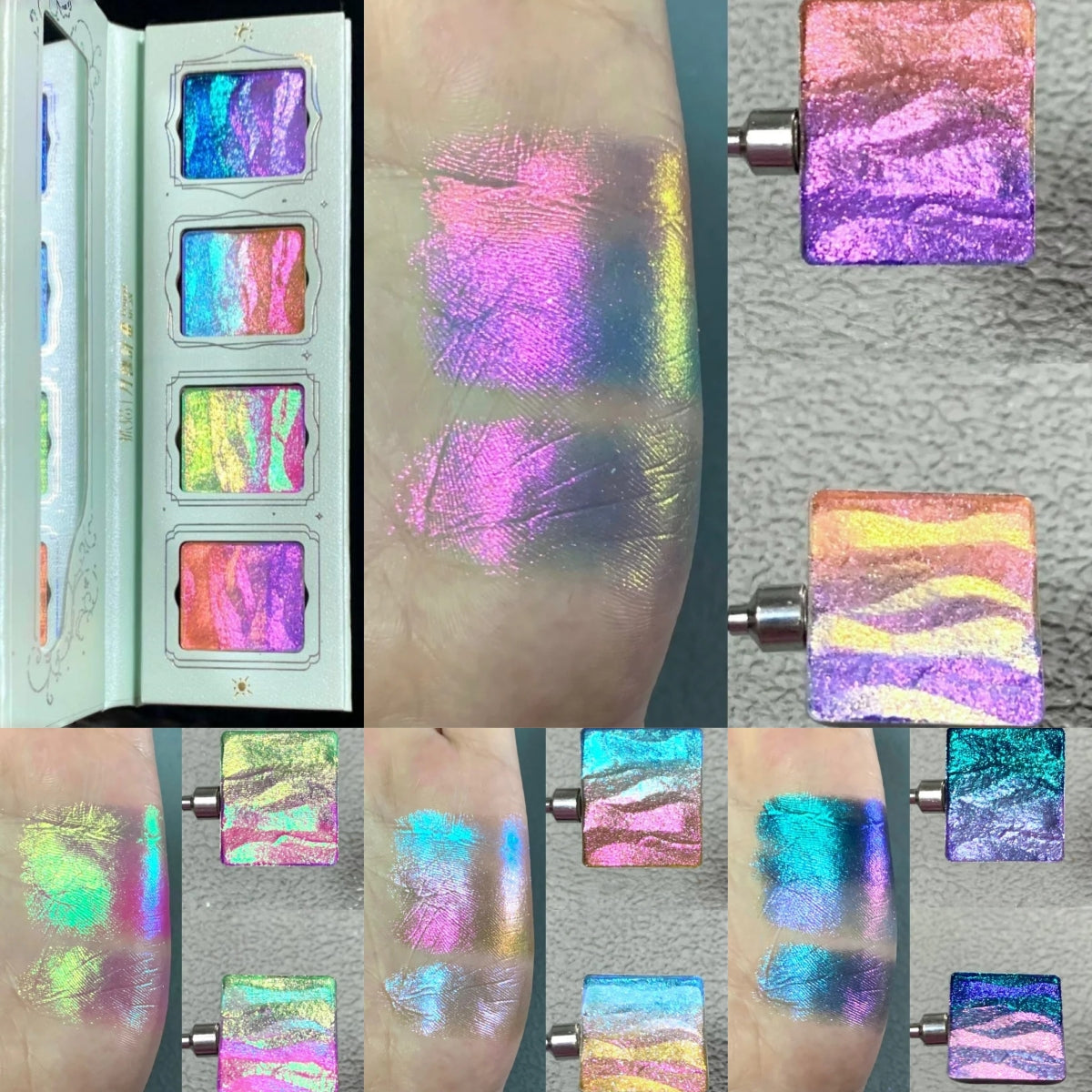 DRAMO Gradient Chameleon #Lux02 Sky in Sea Swatches🦄