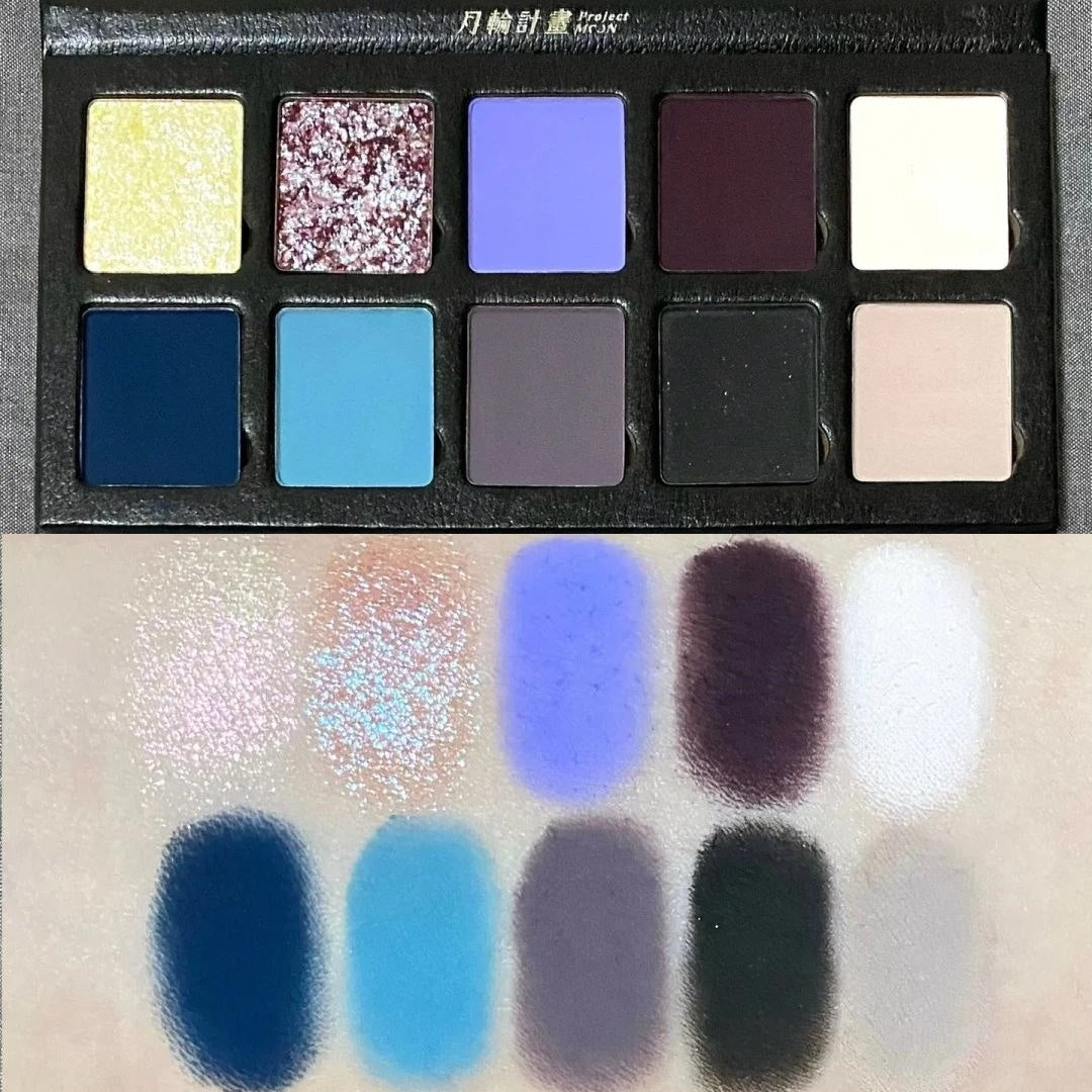 DRAMO Chameleon Eyeshadow Palette 010 Moonset Tid Swatches💦