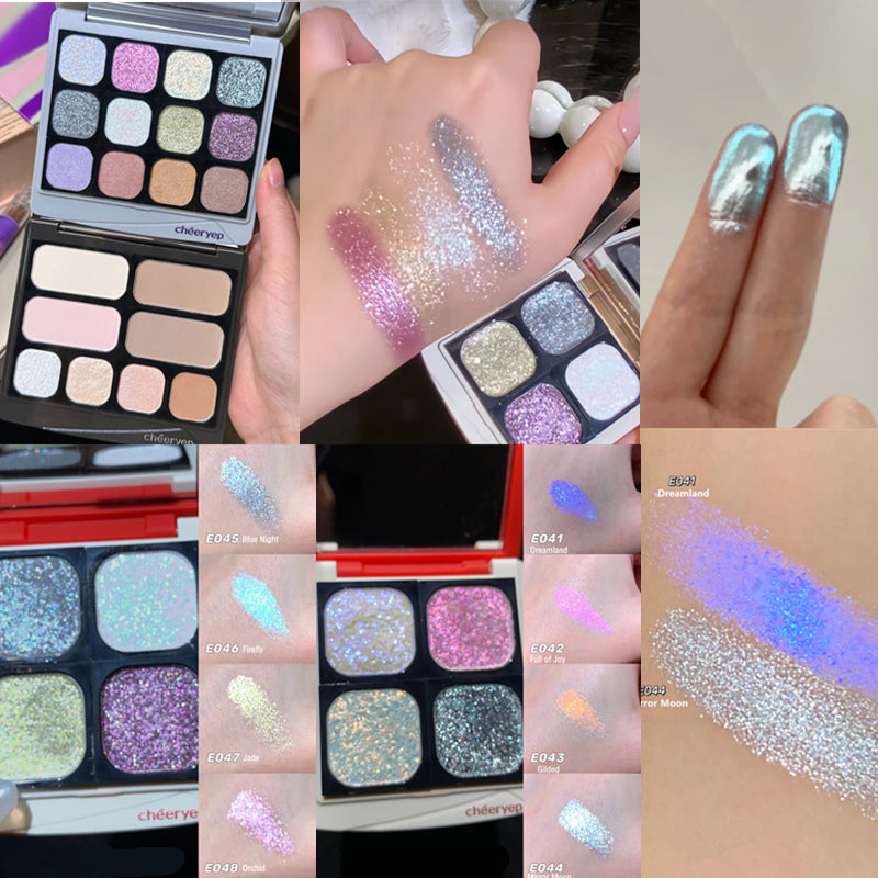 QianYan Art Tour Eyeshadow & Highlighter & Contour Swatches, Major Upgrade🦄