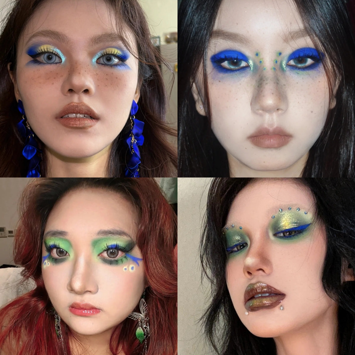 4 Peacock Princess's Makeup looks by Narimi Jackdaw🦚