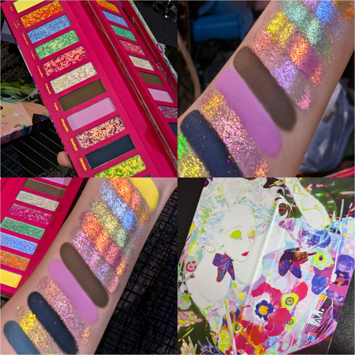 Narimi Gemstone Chameleon Eyeshadow Swatches💝