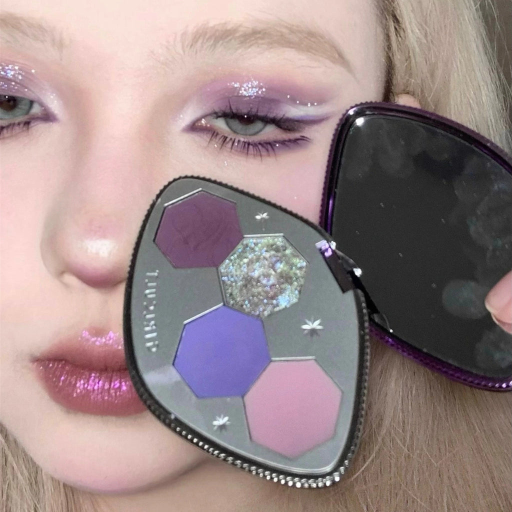 Glamorous Medusa - Cool Smoky Purple Reverse Truncated Eye Makeup🦄