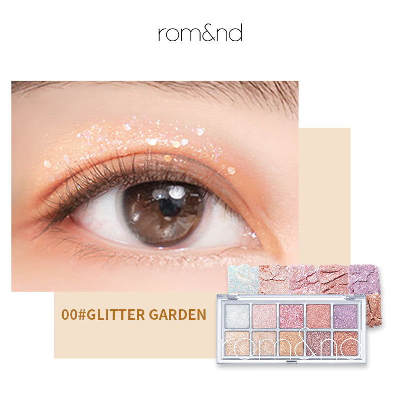 ROMAND 10 Colors Matte & Pearlescent Eyeshadow Palette T4137