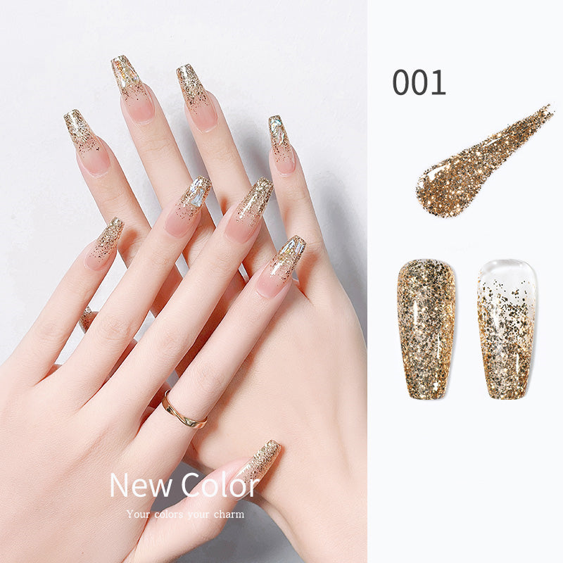 KellyKessa 15ml Professional Champagne Series Glitter Gel Polish T3500
