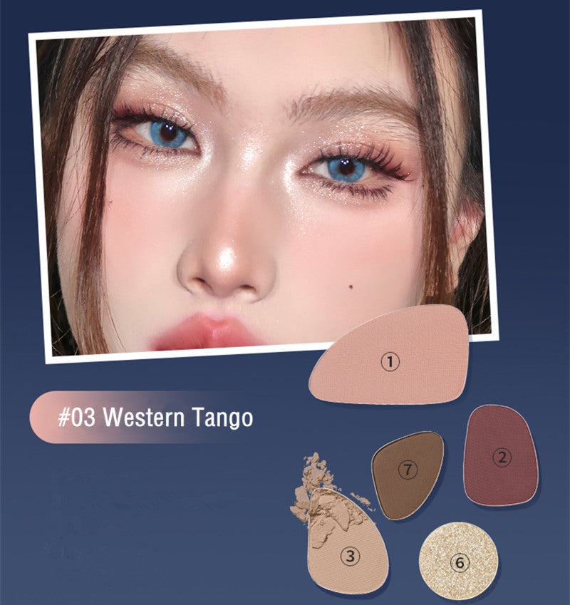 CHIOTURE Gorgeous Waltz Series 7-Color Eyeshadow Palette T3692