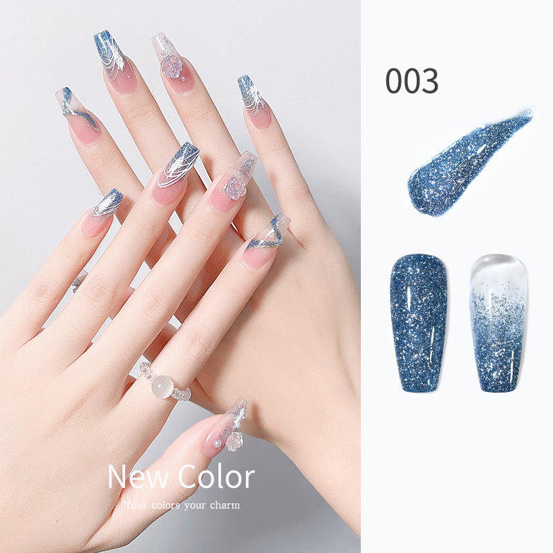 KellyKessa 15ml Professional Luxury Purple Series Glitter Gel Polish T3498