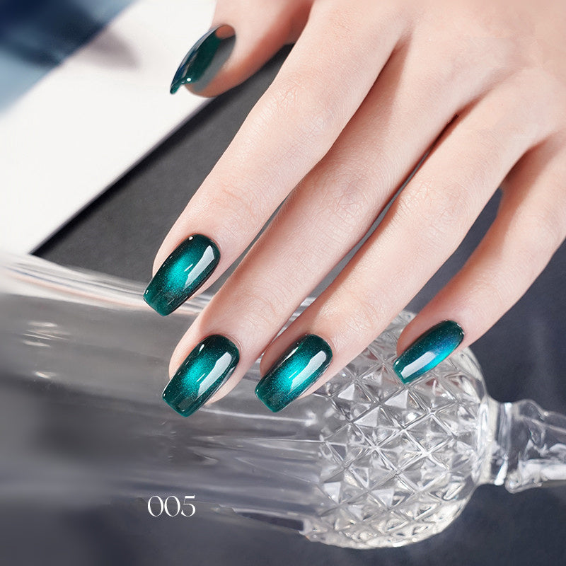 KellyKessa 15ml Green Starry Collection Cat Eye Gel Polish T4163
