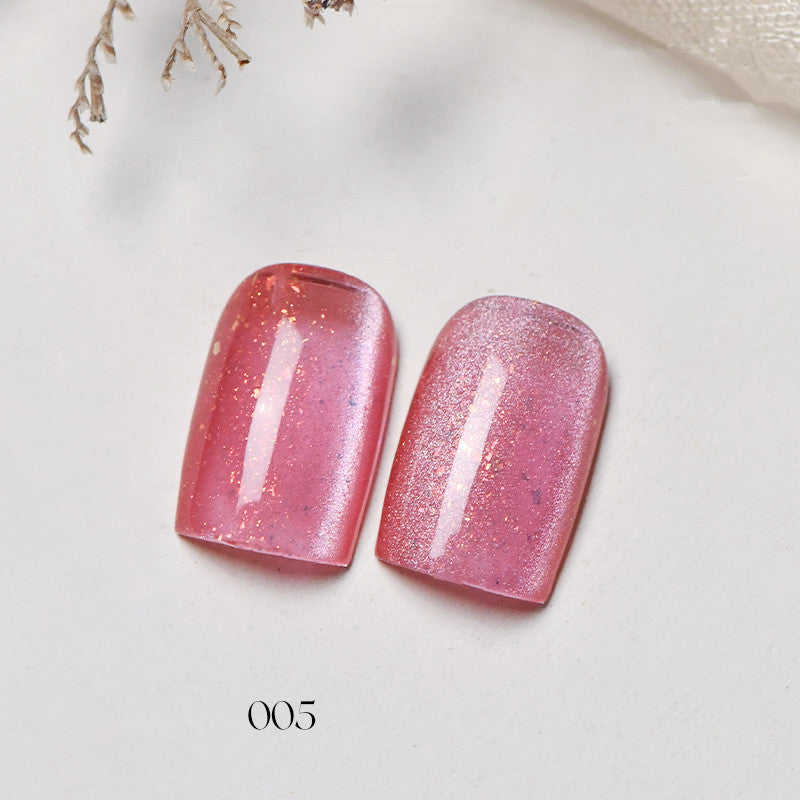 KellyKessa 15ml Cherry Blossom Dream Fireworks Cat Eye Gel Polish T4053