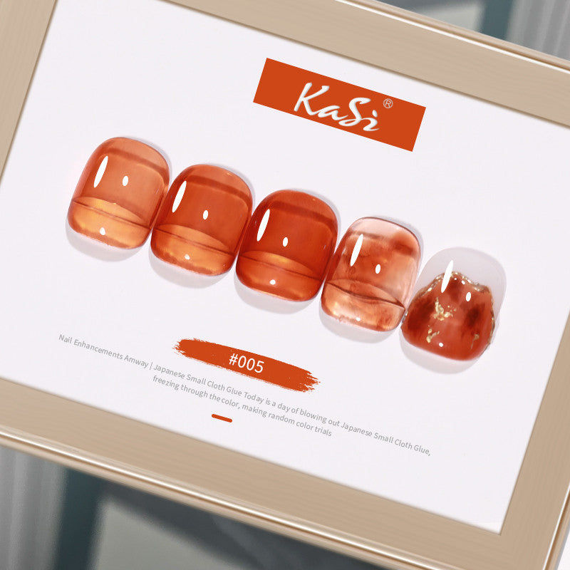 KaSi 15ml Long Lasting Amber Collection Ice Transparent Gel Polish T4047