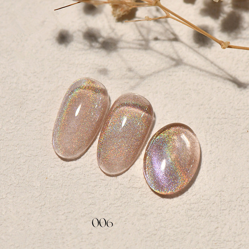 KellyKessa 15ml Rainbow Holographic Cat Eye Gel Polish T4052