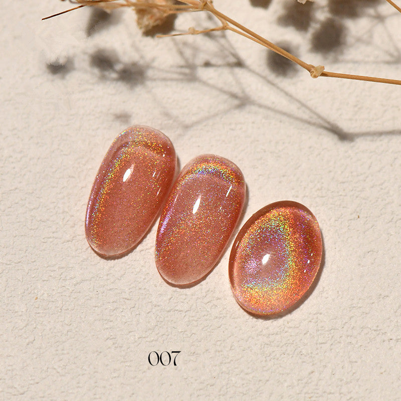 KellyKessa 15ml Rainbow Holographic Cat Eye Gel Polish T4052