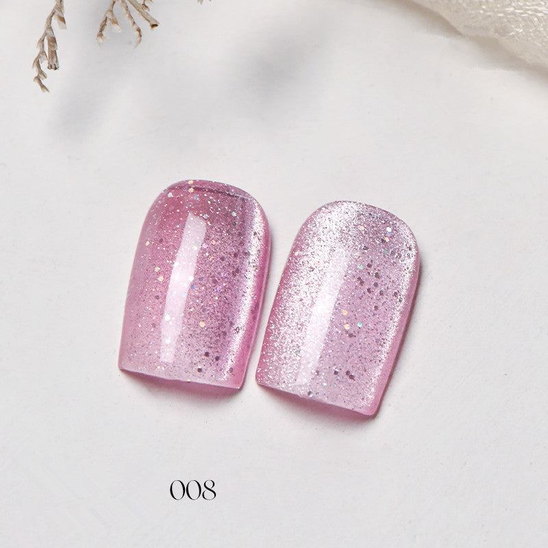 KellyKessa 15ml Cherry Blossom Dream Fireworks Cat Eye Gel Polish T4053