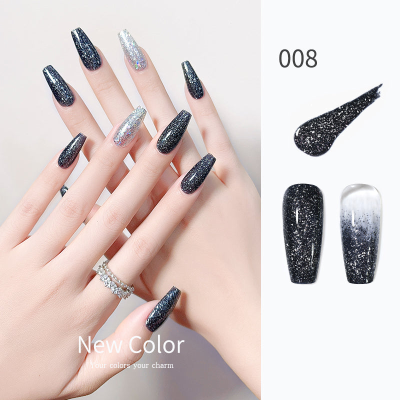 KellyKessa 15ml Professional Luxury Purple Series Glitter Gel Polish T3498