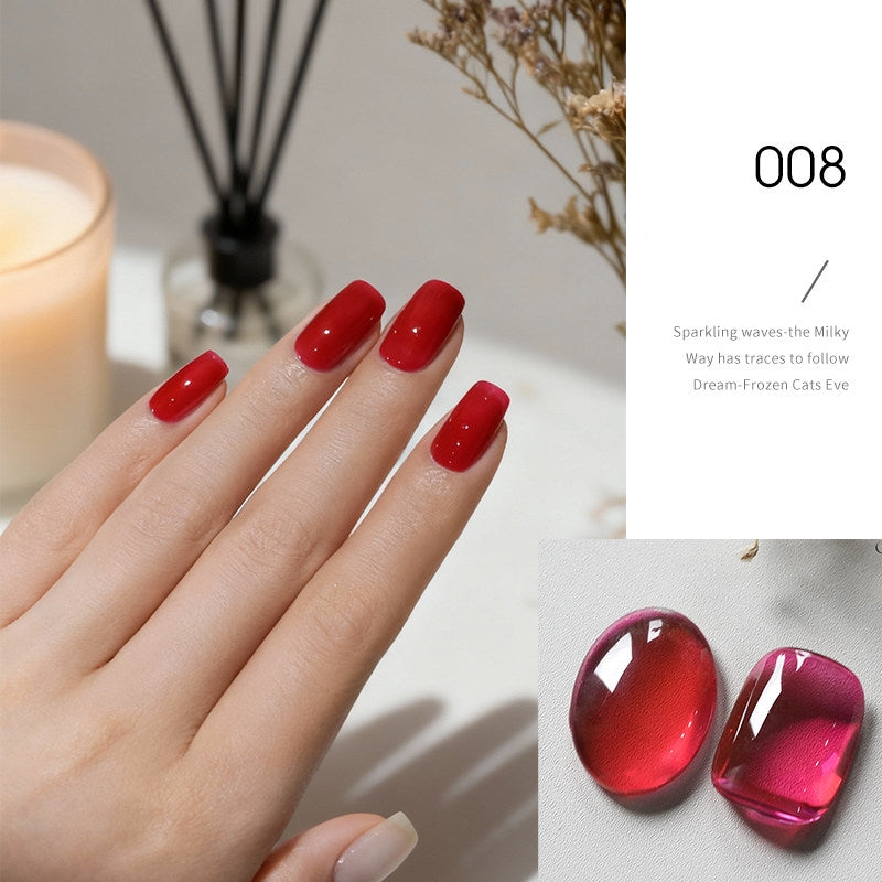 KellyKessa 15ml Macaron Glass Glaze Gel Polish T5611