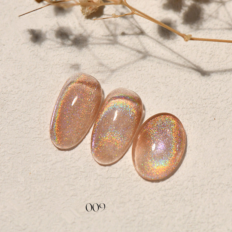 KellyKessa 15ml Rainbow Holographic Cat Eye Gel Polish T4052