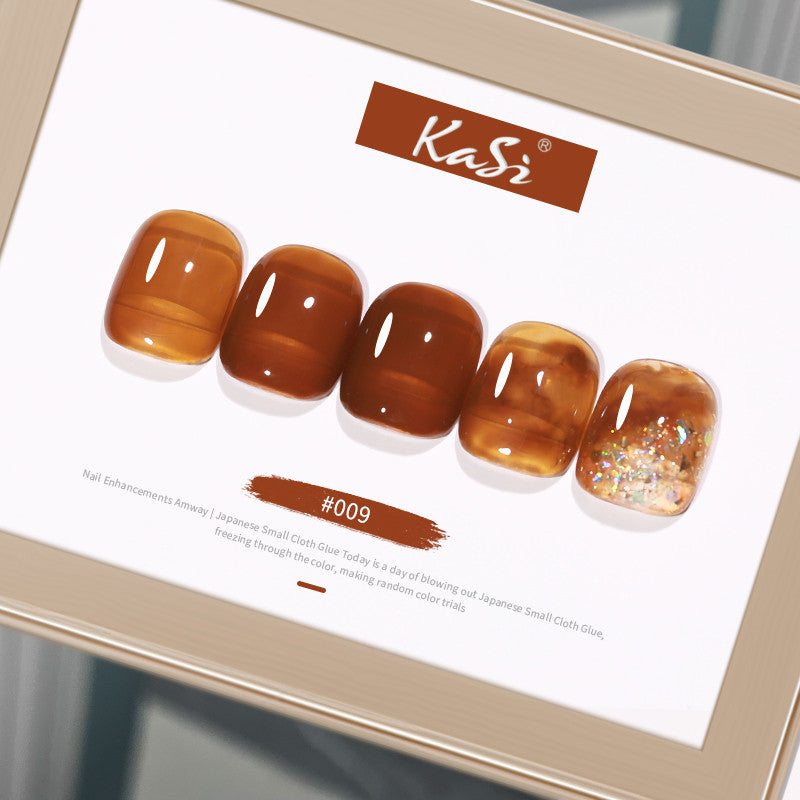 KaSi 15ml Long Lasting Amber Collection Ice Transparent Gel Polish T4047