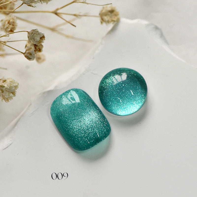 KellyKessa 15ml Green Starry Collection Cat Eye Gel Polish T4163