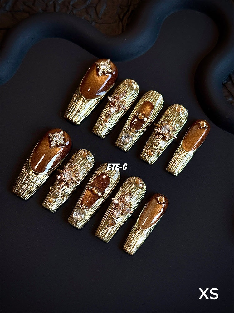 ETERNITY'C Handmade Custom Phantom of Opera Pressed On Wearable Nails T4987