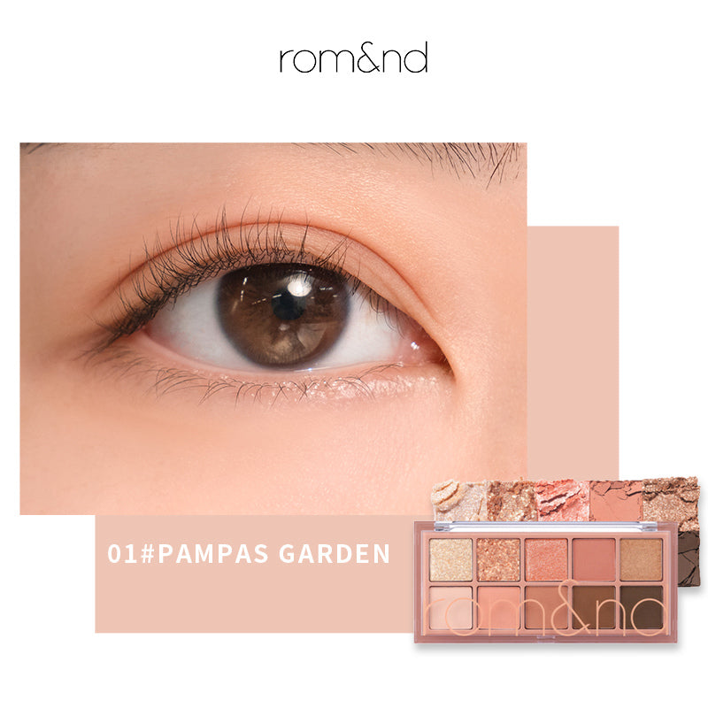 ROMAND 10 Colors Matte & Pearlescent Eyeshadow Palette T4137