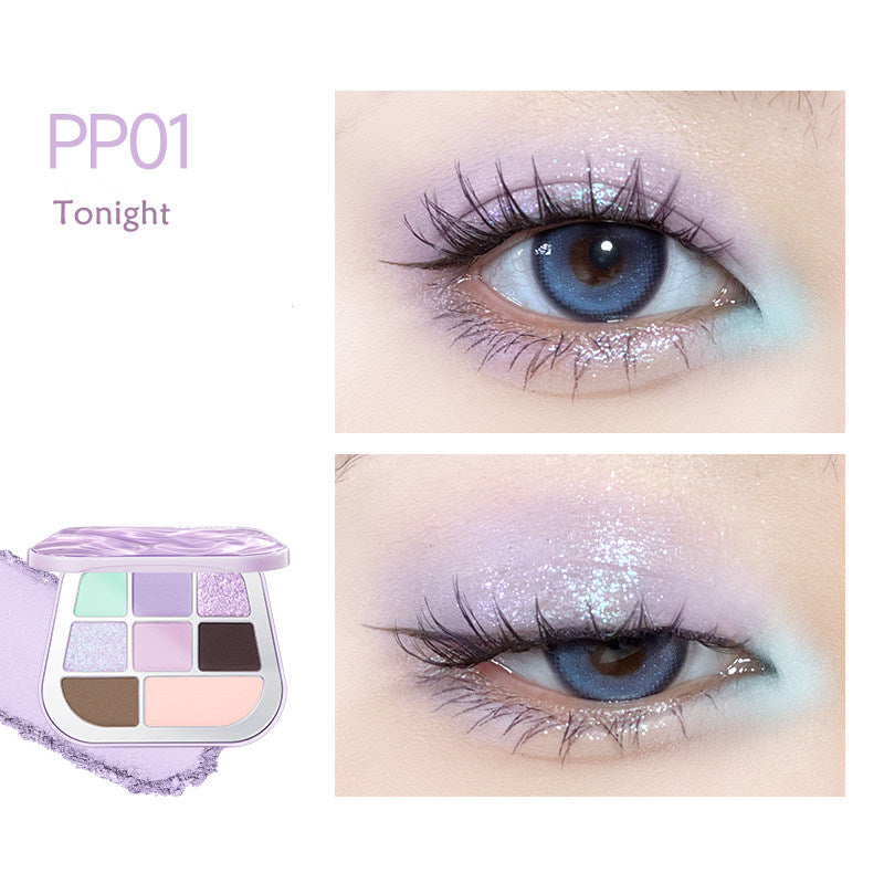 FOCALLURE 8-Color Pearlescent Chameleon Eyeshadow Palette T4304