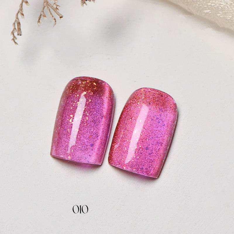 KellyKessa 15ml Cherry Blossom Dream Fireworks Cat Eye Gel Polish T4053