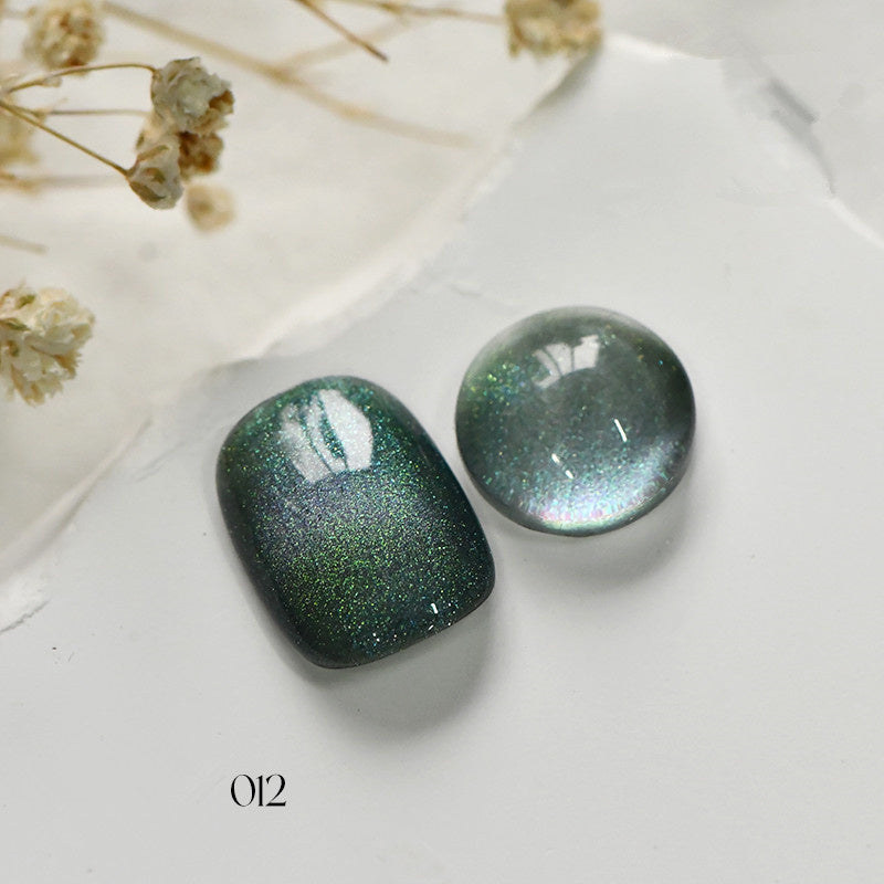 KellyKessa 15ml Green Starry Collection Cat Eye Gel Polish T4163